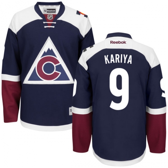Women's Reebok Colorado Avalanche #9 Paul Kariya Premier Blue Third NHL Jersey - Ujersey