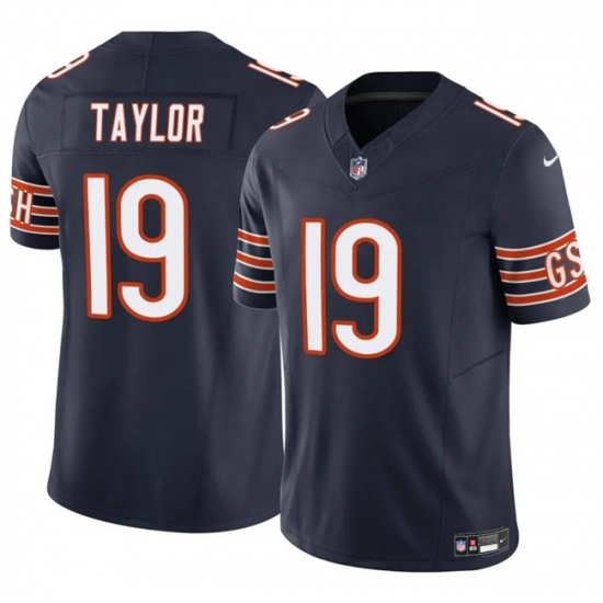 Men's Chicago Bears #19 Tory Taylor Navy 2023 F.U.S.E. Vapor Football Stitched Jersey - Ujersey