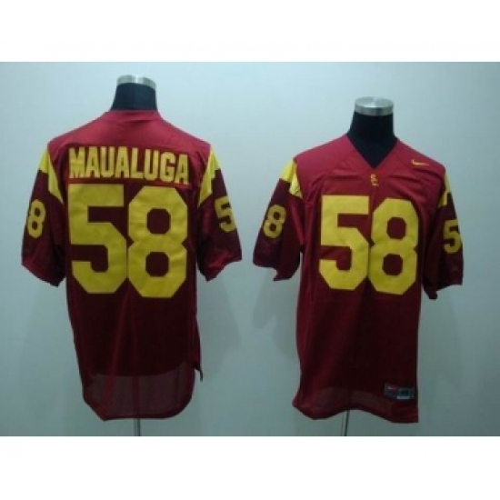 USC Trojans 58 Maualuga red Jerseys - Ujersey