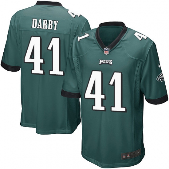 Men's Nike Philadelphia Eagles #41 Ronald Darby Game Midnight Green Team Color NFL Jersey - Ujersey