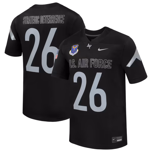 Men's Nike #26 Black Air Force Falcons 2026 Rivalry Collection Replica Football Jersey - Ujersey