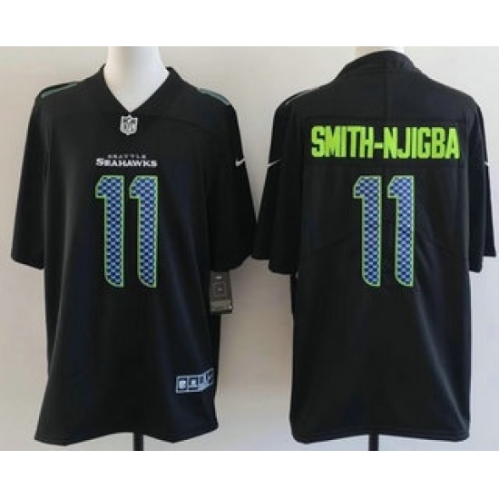 Men's Seattle Seahawks #11 Jaxon Smith-Njigba Limited Black Fashion Vapor Jersey - Ujersey