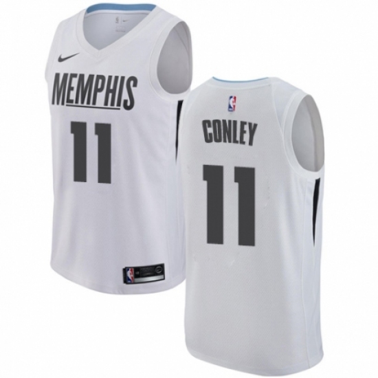 Youth Nike Memphis Grizzlies #11 Mike Conley Swingman White NBA Jersey - City Edition - Ujersey