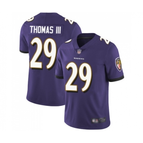 Youth Baltimore Ravens #29 Earl Thomas III Purple Team Color Vapor Untouchable Limited Player Football Jersey - Ujersey