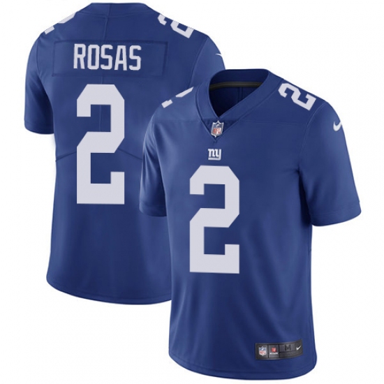 Youth Nike New York Giants #2 Aldrick Rosas Royal Blue Team Color Vapor Untouchable Elite Player NFL Jersey - Ujersey