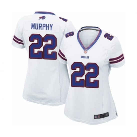 Women's Buffalo Bills #22 Marcus Murphy Game White Football Jersey - Ujersey