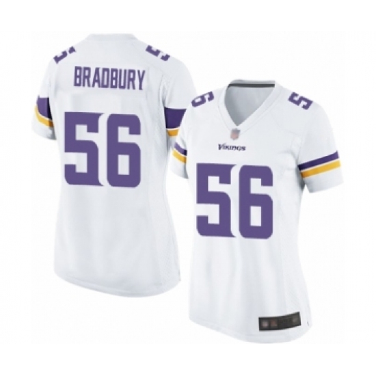 Women's Minnesota Vikings #56 Garrett Bradbury Game White Football Jersey - Ujersey