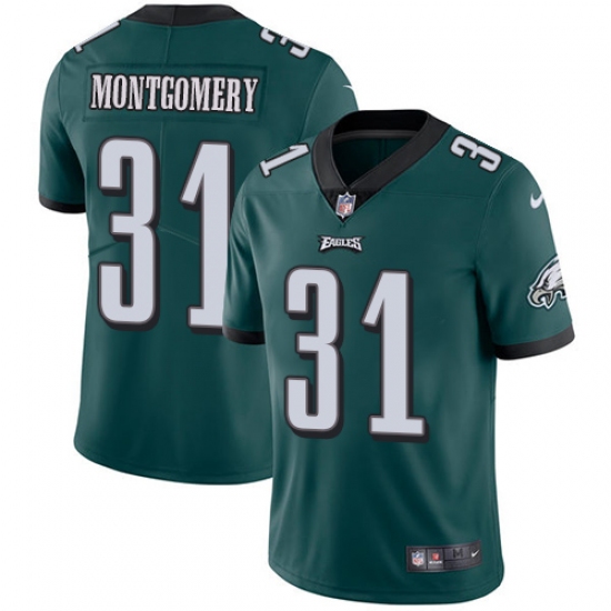 Youth Nike Philadelphia Eagles #31 Wilbert Montgomery Midnight Green Team Color Vapor Untouchable Limited Player NFL Jersey - Ujersey