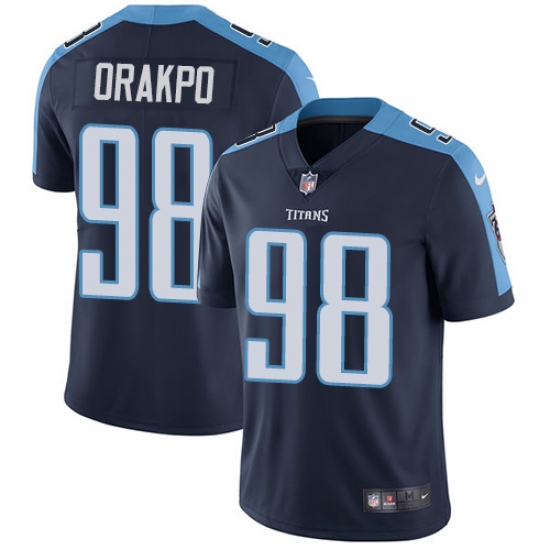 Youth Nike Tennessee Titans #98 Brian Orakpo Elite Navy Blue Alternate NFL Jersey - Ujersey
