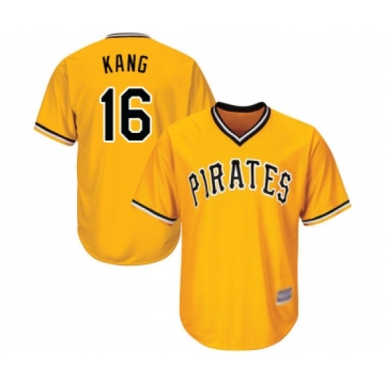 Youth Pittsburgh Pirates #16 Jung-ho Kang Replica Gold Alternate Cool Base Baseball Jersey - Ujersey