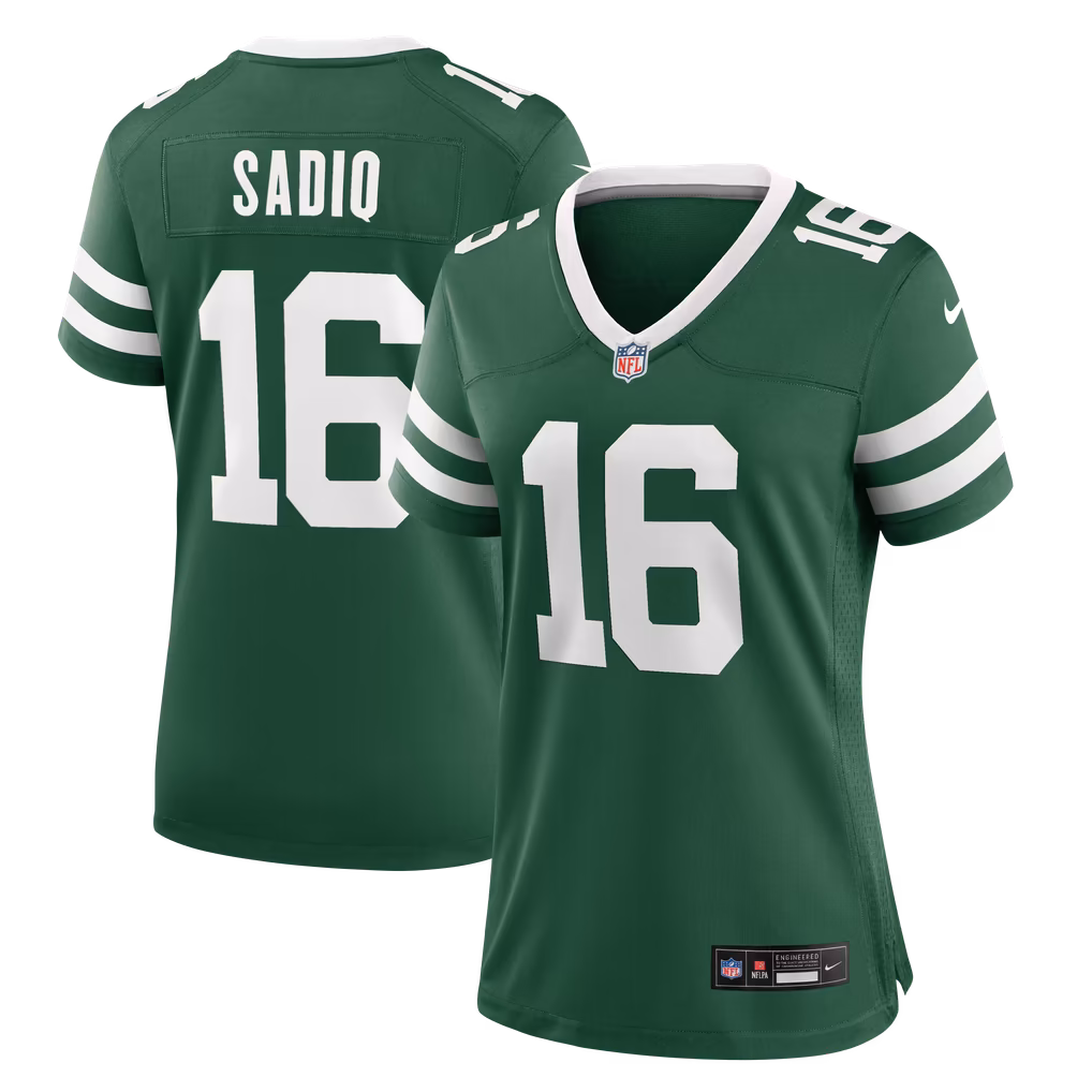 Women's New York Jets Kenyon Sadiq Nike Legacy Green Team Game Jersey