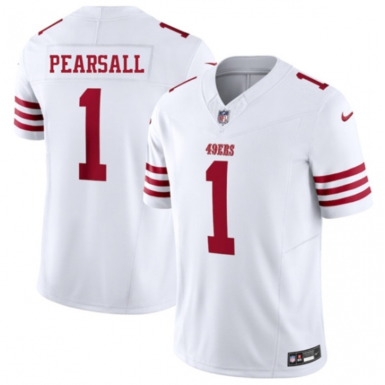 Men's San Francisco 49ers #1 Ricky Pearsall White 2025 F.U.S.E. Vapor Untouchable Limited Football Stitched Jersey - Ujersey