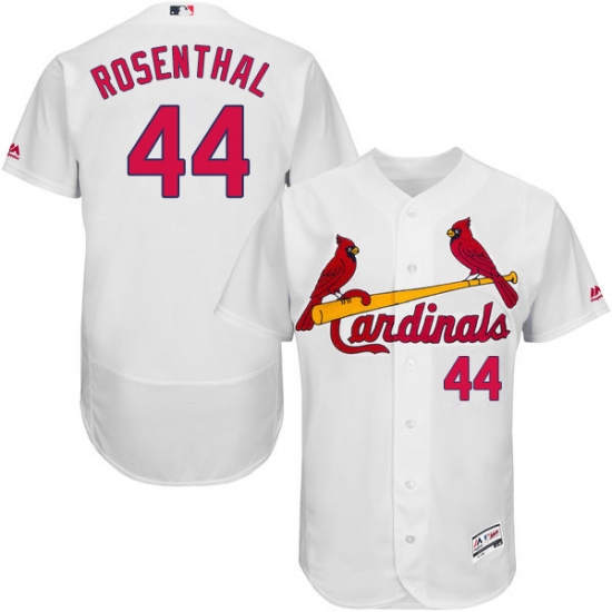 Men's Majestic St. Louis Cardinals #44 Trevor Rosenthal White Home Flex Base Authentic Collection MLB Jersey - Ujersey