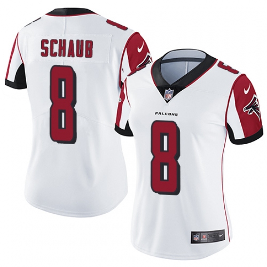 Women's Nike Atlanta Falcons #8 Matt Schaub White Vapor Untouchable Limited Player NFL Jersey - Ujersey