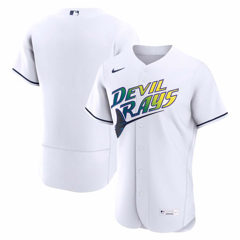 Men's Tampa Bay Rays Nike White Alternate 2 Authentic Jersey - Ujersey Shop
