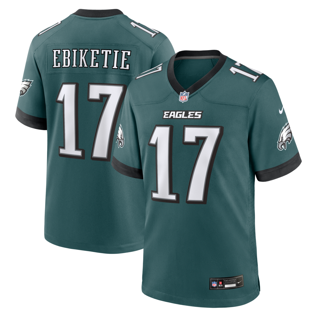 Men's Philadelphia Eagles Arnold Ebiketie Nike Midnight Green Team Game Jersey