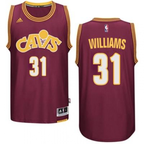 Men's Cleveland Cavaliers #31 Deron Williams adidas Wine Hardwood Classics Swingman Jersey - Ujersey