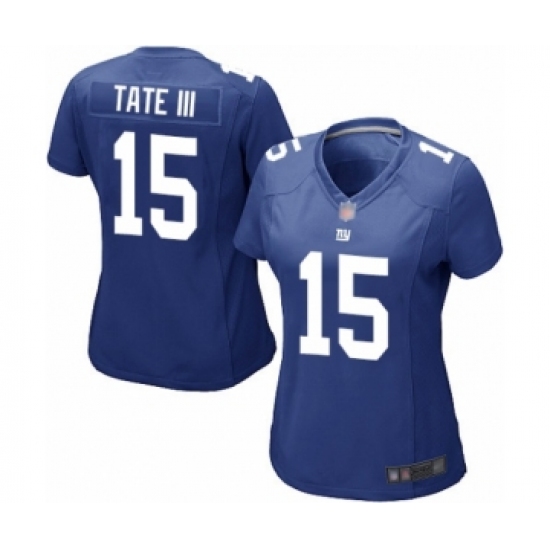 Women's New York Giants #15 Golden Tate III Game Royal Blue Team Color Football Jersey - Ujersey