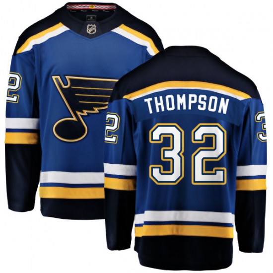 Youth St. Louis Blues #32 Tage Thompson Fanatics Branded Royal Blue Home Breakaway NHL Jersey - Ujersey