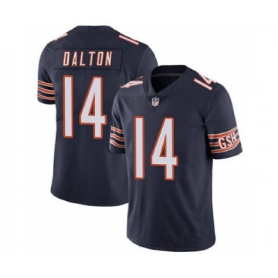 Men's Chicago Bears #14 Andy Dalton Navy Vapor Untouchable Limited Jersey - Ujersey