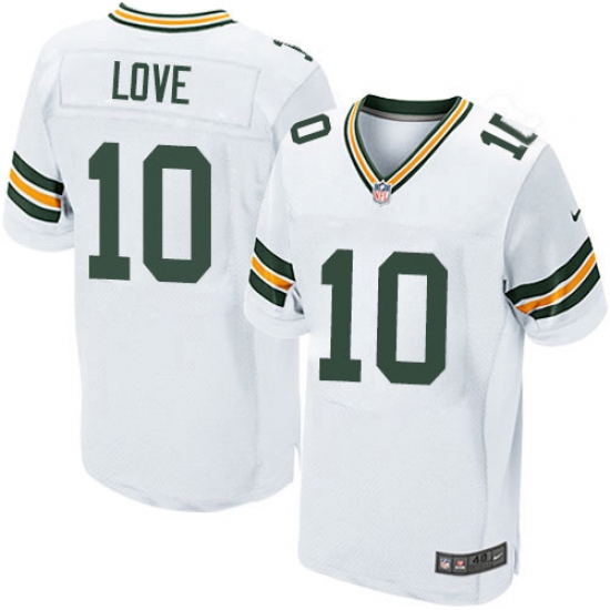 Men's Green Bay Packers #10 Jordan Love White Stitched NFL New Elite Jersey - Ujersey