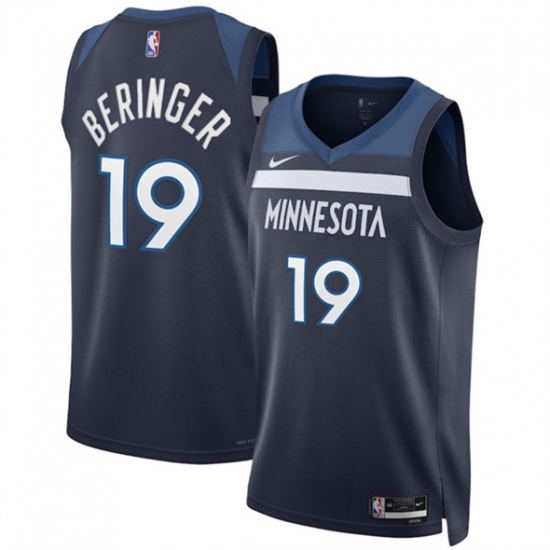 Men's Minnesota Timberwolves #19 Joan Beringer Navy 2025 Draft Icon Edition navy Stitched Jersey - Ujersey