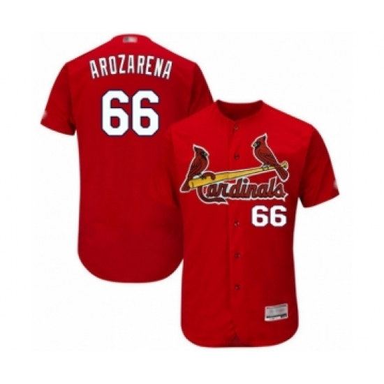 Men's St. Louis Cardinals #66 Randy Arozarena Red Alternate Flex Base Authentic Collection Baseball Player Jersey - Ujersey