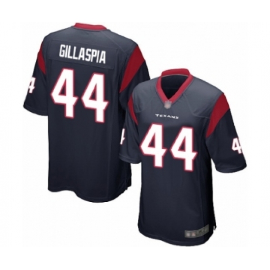 Men's Houston Texans #44 Cullen Gillaspia Game Navy Blue Team Color Football Jersey - Ujersey
