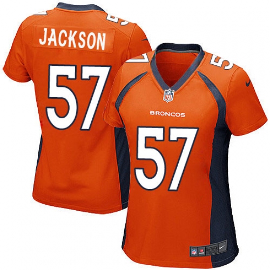 Women's Nike Denver Broncos #57 Tom Jackson Game Orange Team Color NFL Jersey - Ujersey