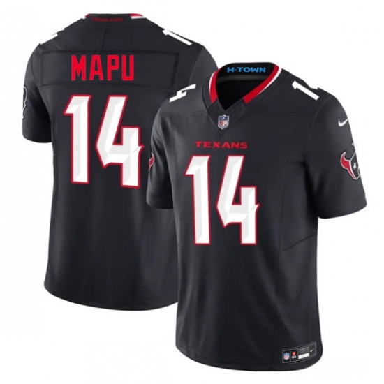 Men's Houston Texans #14 Marte Mapu Navy 2nd Alternate 2026 F.U.S.E. Vapor Limited Football Stitched Jersey - Ujersey