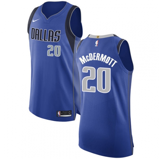 Youth Nike Dallas Mavericks #20 Doug McDermott Authentic Royal Blue Road NBA Jersey - Icon Edition - Ujersey