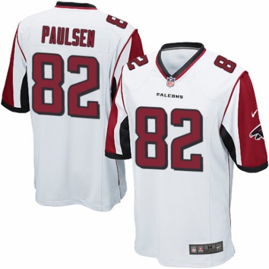 Men's Nike Atlanta Falcons #82 Logan Paulsen Game White NFL Jersey - Ujersey