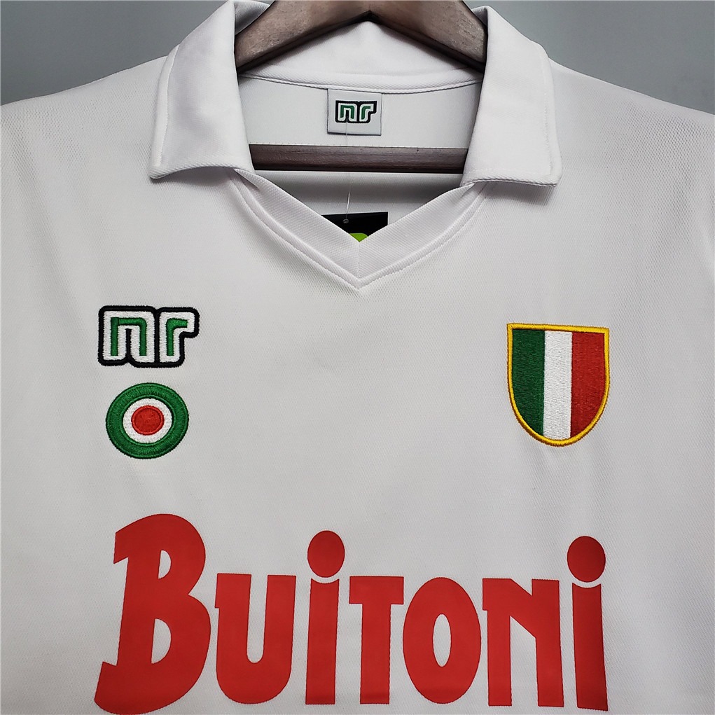 Maradona #10 Napoli Retro Soccer Jersey Away Shirt 1987-88 - Ujersey NHL