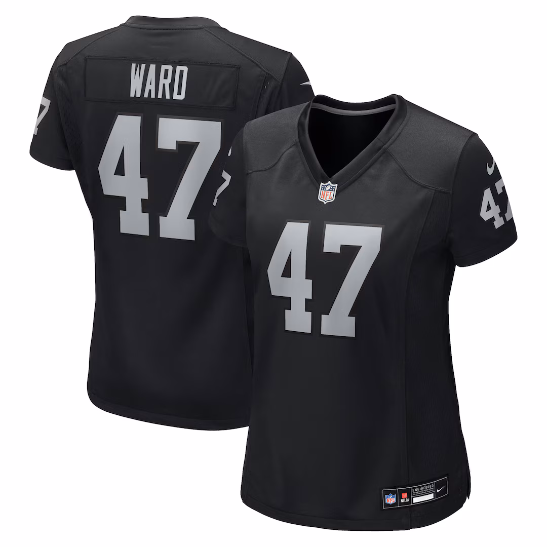 Women's Las Vegas Raiders Alex Ward Nike Black Team Game Jersey