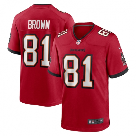 Men's Tampa Bay Buccaneers #81 Antonio Brown Nike Red Limited Jersey - Ujersey