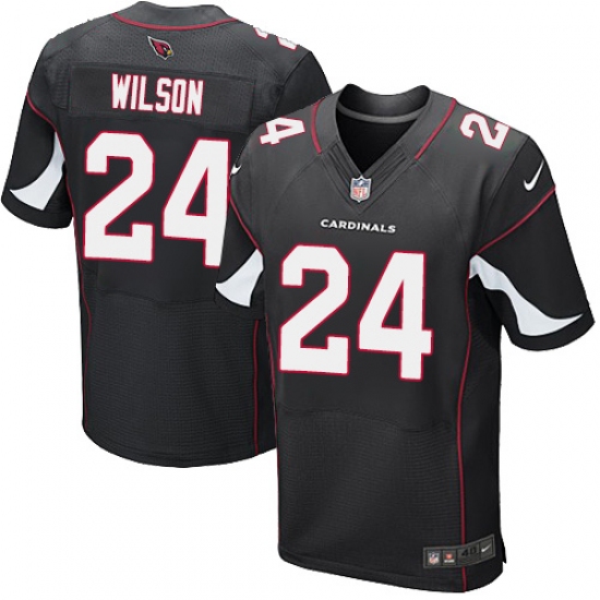 Men's Nike Arizona Cardinals #24 Adrian Wilson Elite Black Alternate NFL Jersey - Ujersey