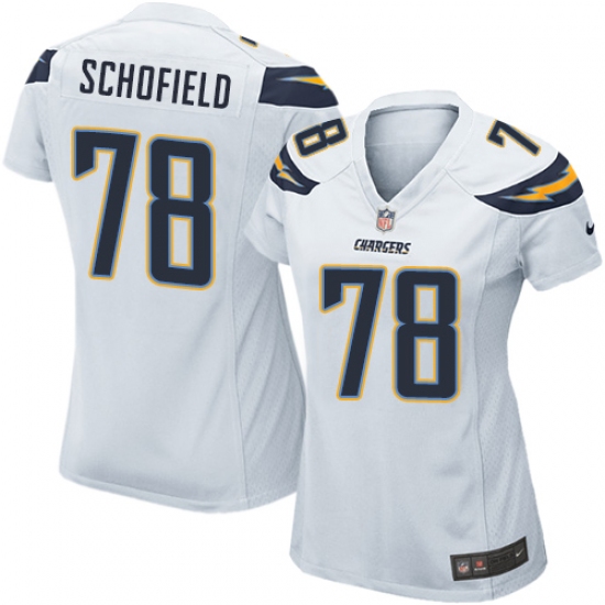 Women's Nike Los Angeles Chargers #78 Michael Schofield Game White NFL Jersey - Ujersey