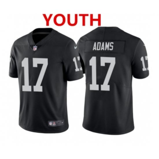 Youth Las Vegas Raiders #17 Davante Adams Black Vapor Limited Stitched Jersey - Ujersey