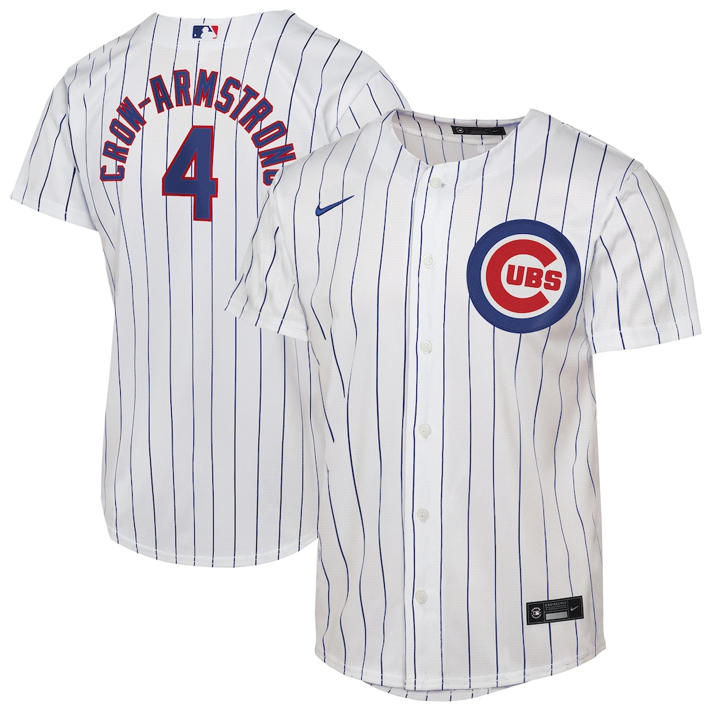Youth Chicago Cubs Pete Crow-Armstrong Nike White Home Replica Player Jersey - SUjersey01