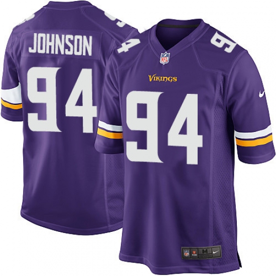 Men's Nike Minnesota Vikings #94 Jaleel Johnson Game Purple Team Color NFL Jersey - Ujersey