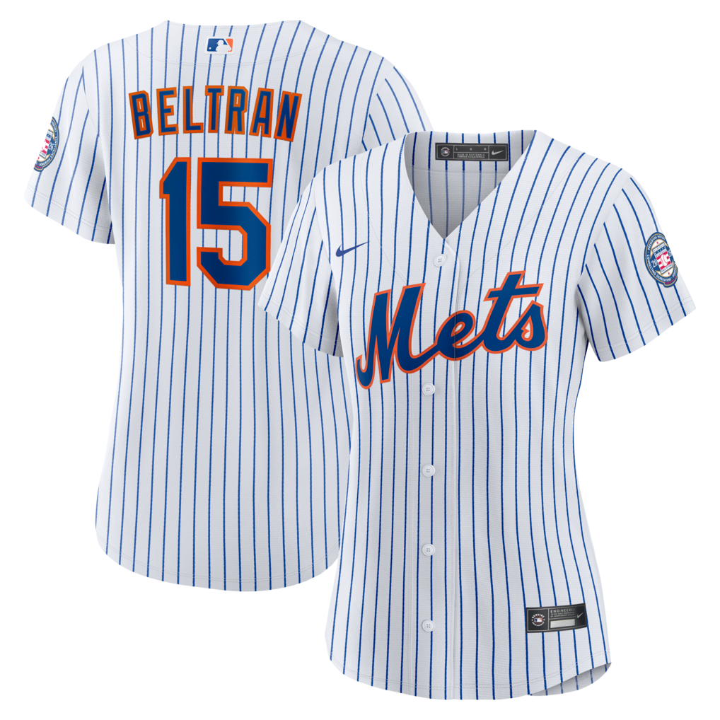 Women's New York Mets Carlos Beltran Nike White 2026 Baseball Hall of Fame Retired Player Replica Jersey - Ujersey