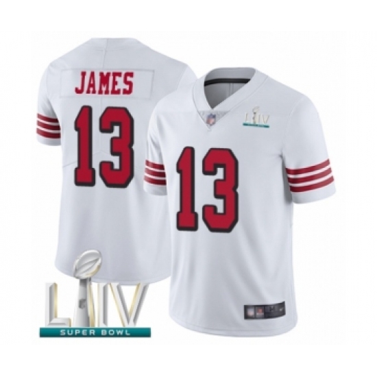 Youth San Francisco 49ers #13 Richie James Limited White Rush Vapor Untouchable Super Bowl LIV Bound Football Jersey - Ujersey