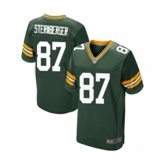 Men's Green Bay Packers #87 Jace Sternberger Elite Green Team Color Football Jersey - Ujersey