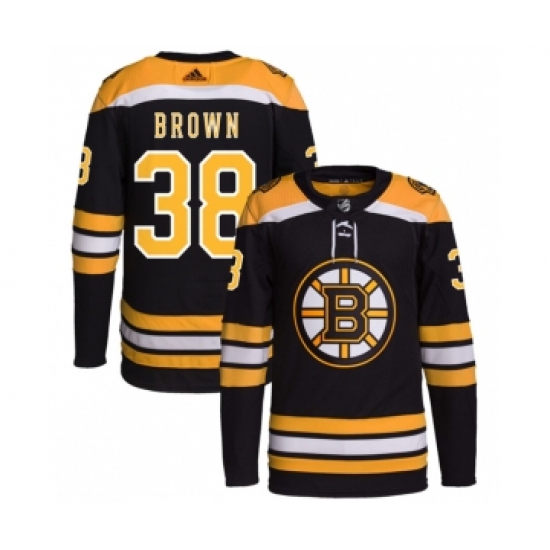 Men's Boston Bruins #38 Patrick Brown Black Stitched Jersey - Ujersey
