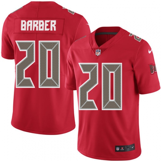Youth Nike Tampa Bay Buccaneers #20 Ronde Barber Limited Red Rush Vapor Untouchable NFL Jersey - Ujersey