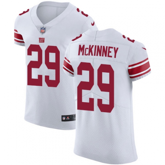 Men's New York Giants #29 Xavier McKinney White Stitched New Elite Jersey - Ujersey