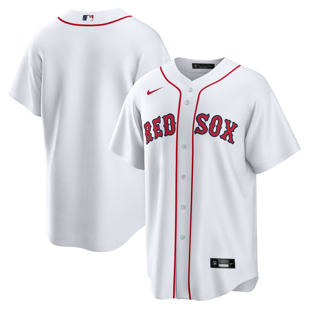 Men's Boston Red Sox Nike White Home Big & Tall Replica Jersey - Ujersey