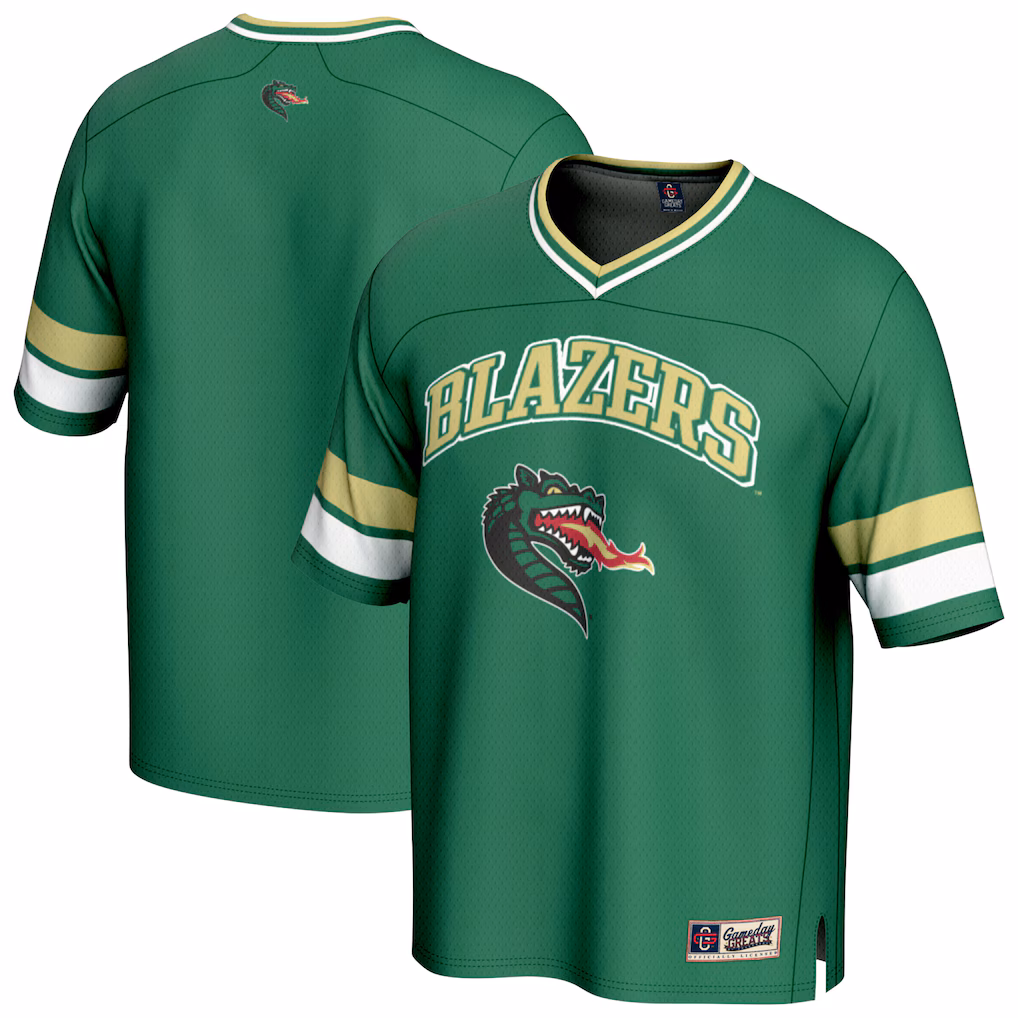 Youth GameDay Greats Green UAB Blazers Football Jersey - Ujersey Shop