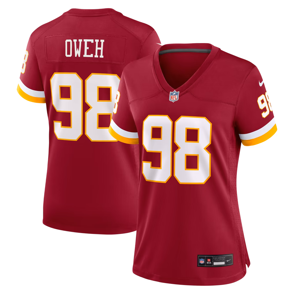 Women's Washington Commanders Odafe Oweh Nike Burgundy Team Game Jersey - Ujersey