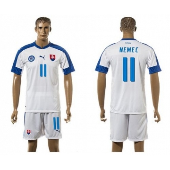 Slovakia #11 Nemec Home Soccer Country Jersey